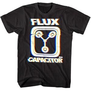 Back Future Flux Capacitor Glitch Graphic Unisex T-Shirt